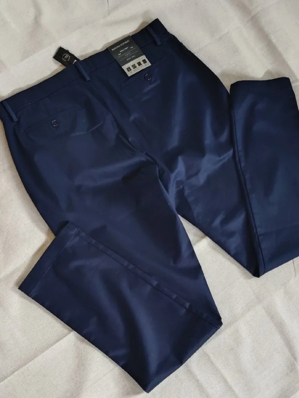 NWT Banana Republic Men’s Navy Dress Pants Core Temp Slim Fit 35W/34L